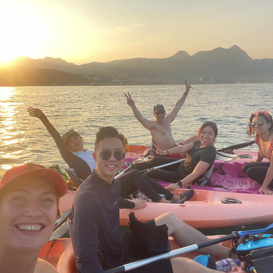 Kayaking in Sai Kung - Shar Island and sunset